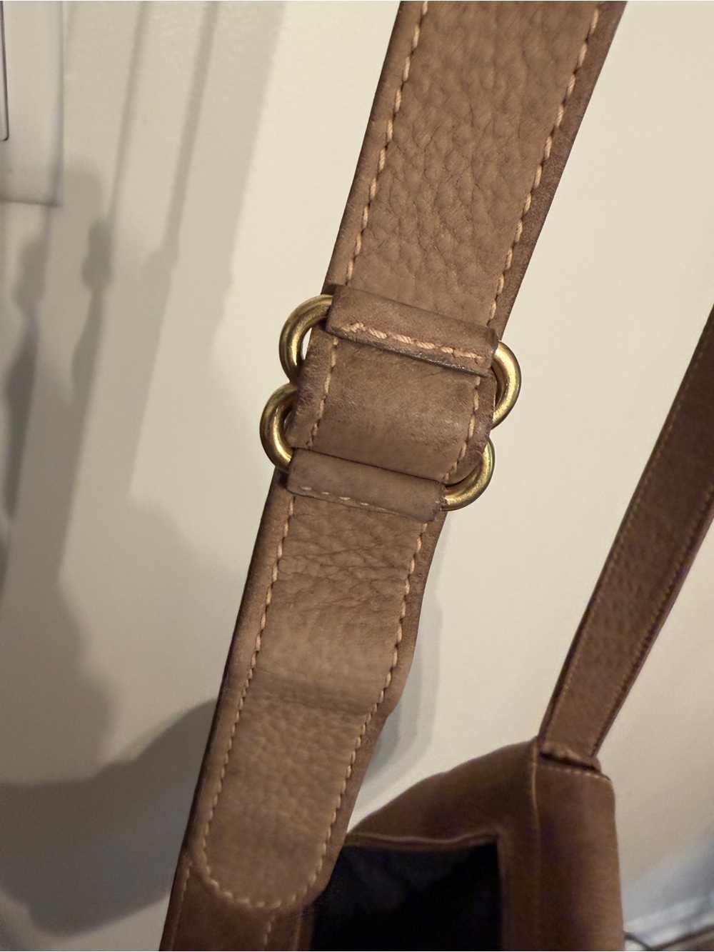 Coach Vintage Sonoma Large Flap 4935 Soft Textured Nubuck Leather in Sand Italy - Picture 8 of 13